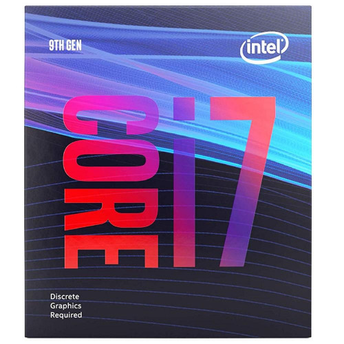CPU Intel Core i7-9700F (3.0GHz/12MB/8 cores) LGA1151 BOX, TDP 65W, max 128Gb DDR4-2466, BX80684I79700FSRG14 - BX80684I79700F