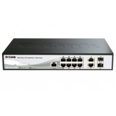 D-Link DES-1210-10/ME, WEB Smart III Switch with 8 ports 10/100Mbps and 2 Combo 10/100/1000BASE-T/SFP
