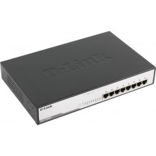 D-Link DGS-1008MP/A2A, Layer 2 unmanaged Gigabit Switch with PoE and Green Ethernet power save technology - DGS-1008MP/A2A