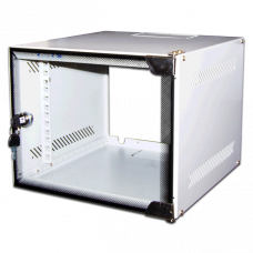 Шкаф настенный 10" Lite, 12U 300x310, стеклянная дверь - TWT-CBW10-12U-3x3