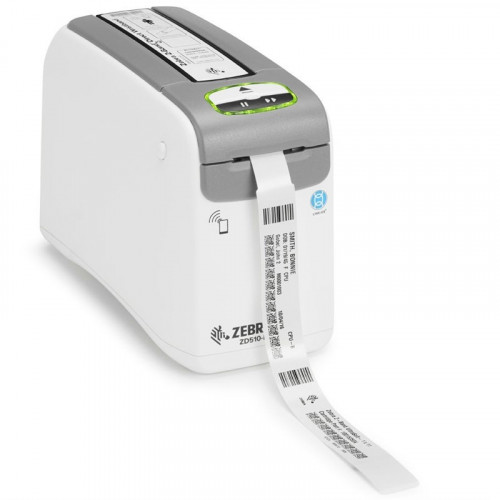 Zebra ZD510 Wristband DT, 300 dpi, EU and UK Cords, USB, USB Host, Ethernet, BTLE [ZD51013-D0EE00FZ]