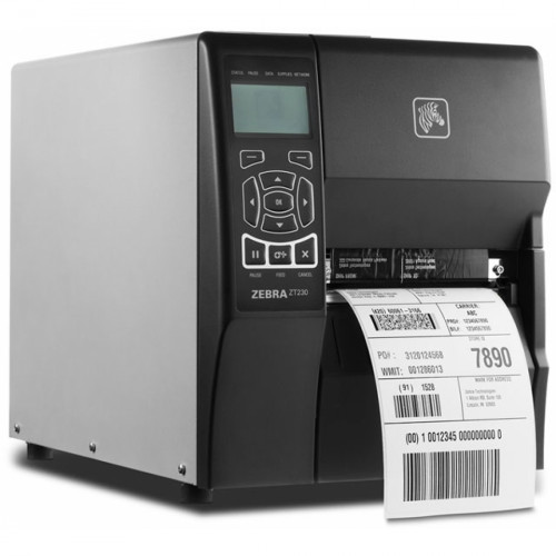 Zebra TT Printer ZT230; 300 dpi, Euro and UK cord, Serial, USB, and ZebraNet n Print Server Rest of World, Peel Zebra TT Printer ZT230; 300 dpi, Euro and UK cord, Serial, USB, and ZebraNet n Print Server Rest of World, Peel
