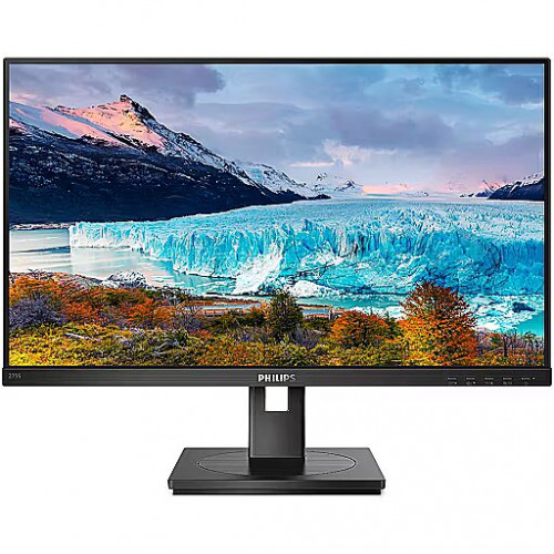 27" Philips 275S1AE 2560x1440 75Гц IPS WLED 16:9 4ms DVI HDMI DP 1000:1 50M:1 178/178 300cd HAS Pivot Sviwel Tilt Speakers Black