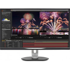 31,5" Philips 328P6AUBREB 2560x1440 IPS W-LED 16:9 4ms VGA HDMI DP USB-C  USB 3.1 50M:1 178/178 450cd Ethernet RJ-45 Speakers HAS Pivot Swiwel Tilt Black/Silver