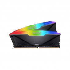 Apacer DDR4 16GB 3200MHz UDIMM NOX RGB Black Gaming Memory (PC4-25600) CL16 1.35V Kit (2x8GB) Intel XMP 2.0, Heat Sink (Retail) 1024*8 3 years (AH4U16G32C28YNBAA-2)