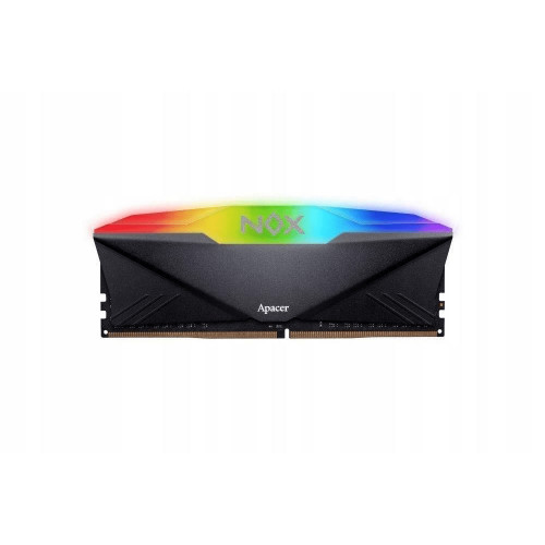Apacer DDR4 16GB 3600MHz UDIMM NOX RGB Black Gaming Memory (PC4-28800) CL16 1.35V Kit (2x8GB Intel XMP 2.0, Heat Sink (Retail) 1024*8 3 years (AH4U16G36C25YNBAA-2)