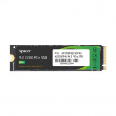 Apacer SSD AS2280P4U 256Gb M.2 2280 PCIe Gen3x4, R3500/W1200 Mb/s, 3D NAND, MTBF 1.8M, NVMe, 170TBW, Retail, 5 years (AP256GAS2280P4U-1)