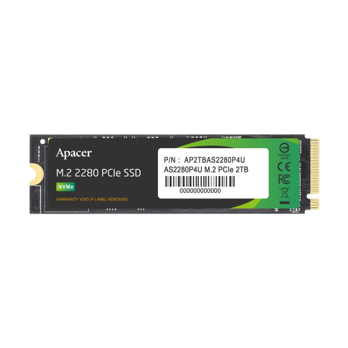 Apacer SSD AS2280P4U 256Gb M.2 2280 PCIe Gen3x4, R3500/W1200 Mb/s, 3D NAND, MTBF 1.8M, NVMe, 170TBW, Retail, 5 years (AP256GAS2280P4U-1) Apacer SSD AS2280P4U 256Gb M.2 2280 PCIe Gen3x4, R3500/W1200 Mb/s, 3D NAND, MTBF 1.8M, NVMe, 170TBW, Retail, 5 years (AP256GAS2280P4U-1)