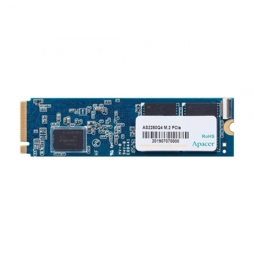 Apacer SSD AS2280Q4 500Gb M.2 2280 PCIe Gen4x4, R4500/W2500 Mb/s, 3D TLC, MTBF 1.5M, NVMe, 400TBW, Retail, 3 years (AP500GAS2280Q4-1) Apacer SSD AS2280Q4 500Gb M.2 2280 PCIe Gen4x4, R4500/W2500 Mb/s, 3D TLC, MTBF 1.5M, NVMe, 400TBW, Retail, 3 years (AP500GAS2280Q4-1)