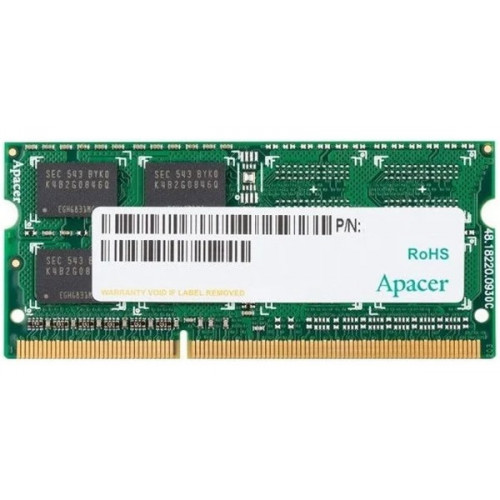 Apacer DDR3 4GB 1600MHz SO-DIMM (PC3-12800) CL11 1.5V (Retail) 512*8 3 years (AS04GFA60CATBGC/DS.04G2K.KAM) Apacer DDR3 4GB 1600MHz SO-DIMM (PC3-12800) CL11 1.5V (Retail) 512*8 3 years (AS04GFA60CATBGC/DS.04G2K.KAM)