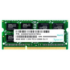 Apacer DDR3 8GB 1600MHz SO-DIMM (PC3-12800) CL11 1.35V (Retail) 512*8 3 years (AS08GFA60CATBGJ/DV.08G2K.KAM)