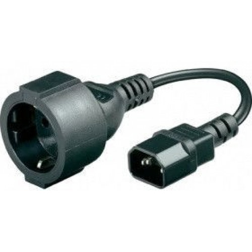 Переходник CyberPower EX10015BKC14-DE IEC C13 – Schuko Переходник CyberPower EX10015BKC14-DE IEC C13 – Schuko