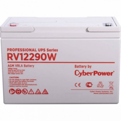 Аккумулятор CyberPower RV 12290W 12В 76Ач Аккумулятор CyberPower RV 12290W 12В 76Ач