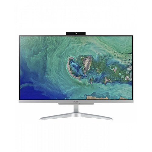 ACER Veriton Z4860G All-In-One 23,8" FHD(1920x1080)IPS, Pen G5420, 8GbDDR4, 128 M.2 SSD + 500GB/7200 , Intel HD,  WiFi+BT,USB KB&Mouse, black, no OS 3Y carry in (незначительное повреждение коробки) - DQ.VRZER.12W-NC1