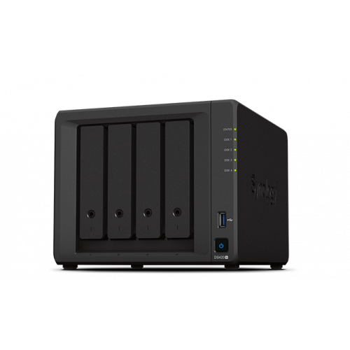 'Synology QC2,0GhzCPU/2GB(upto6)/RAID0,1,10,5,6/up to 4HDDs SATA(3,5' or 2,5')/2xUSB3.0/2GigEth/iSCSI/2xIPcam(up to 25)/1xPS/3YW(repl DS418play)'