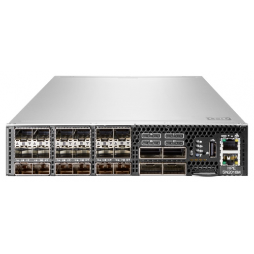 Коммутатор HPE StoreFabric SN2010M 25GbE 18SFP28 (1 /10/25 GbE),  4QSFP28 (40/100 GbE) 1/2U Switch req use with Q2F25A