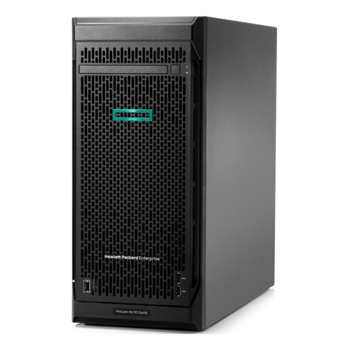 Сервер ProLiant ML110 Gen10 Silver 4210R HotPlug Tower(4.5U)/Xeon10C 2.4GHz(13.75MB)/1x16GbR1D_2933/P408i-pFBWC(2Gb/RAID 0/1/10/5/50/6/60)/noHDD(8/16up)SFF/noDVD/iLOstd/2NHPFan/2x1GbEth/1x800W(2up) - [P21449-421]