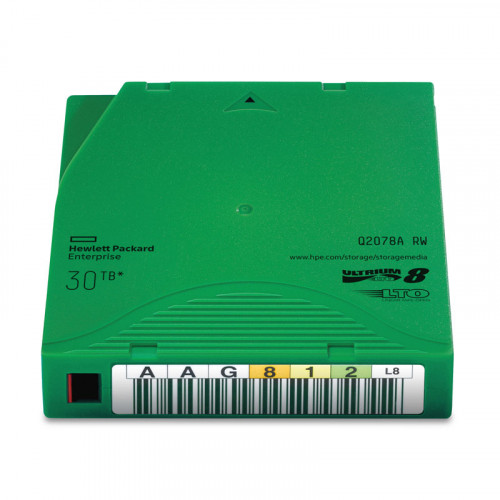 Картридж Ultrium LTO8 30TB bar code non custom labeled cartridge 20 pack (for libraries & autoloaders; incl. 20 x Q2078L) analog Q2078AL