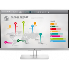 HP EliteDisplay E273q  LED 27 Monitor 2560x1440, 16:9, IPS, 350 cd/m2, 1000:1, 5ms, 178°/178°, USB-C, VGA, HDMI, DisplayPort, USB 3.0x2, height, tilt, swivel, pivot, Epeat, Black