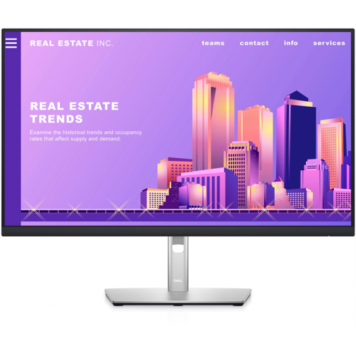 Dell 27" P2722H S/BK(IPS;16:9;300cd/m2;1000:1;5ms;1920x1080x60Hz;178/178;VGA;DP;HDMI;5xUSB;HAS;Tilt;Swiv;Pivot;VESA; ВАЖНО:БЕЗ EU кабеля пит в компл)