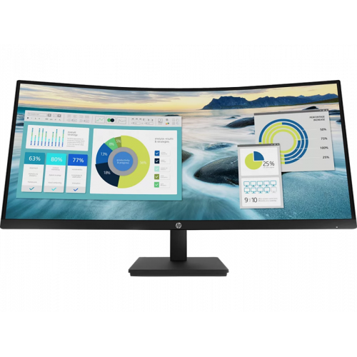 HP P34hc G4 34 Monitor Curved 3440x1440, 21:9, VA, 250 cd/m2, 3500:1, 5ms, HDMI, USB-C, USB, DisplayPort, Speakers, 50/60 Hz, Black (нет евровилки, опция) HP P34hc G4 34 Monitor Curved 3440x1440, 21:9, VA, 250 cd/m2, 3500:1, 5ms, HDMI, USB-C, USB, DisplayPort, Speakers, 50/60 Hz, Black (нет евровилки, опция)