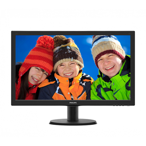 23,6" Philips 243V5QHSBA 1920x1080 MVA LED 16:9 8ms VGA DVI HDMI 10M:1 178/178 250cd Silver/Black*243V5QHSBA/00