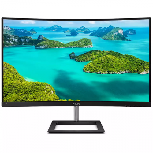 27" Philips 271E1CA изогнутый 1920x1080 75Гц VA W-LED 16:9 4ms(GtG) VGA HDMI 50M:1 3000:1 178/178 250cd Tilt Speakers Black