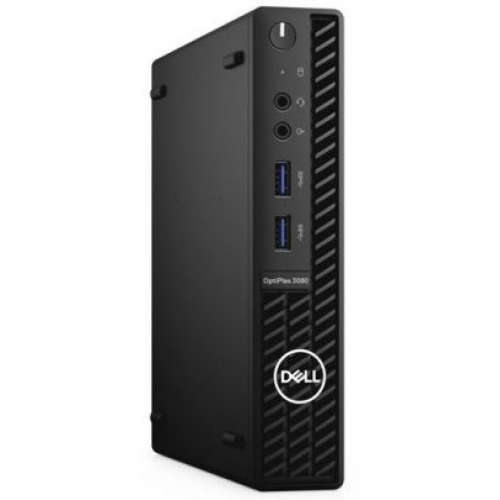 Dell Optiplex 3080 Micro  Core i3-10105T (3,0GHz) 8GB (1x8GB) DDR4 256GB SSD Intel UHD 630 TPM, VGA W10 Pro 1y NBD