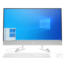 HP 27-dp1013ur NT 27" FHD(1920x1080) Core i3-1125G4, 4GB DDR4 3200 (1x4GB), SSD 256Gb, Intel Internal Graphics, noDVD, kbd&mouse wired, HD Webcam, Natural Silver, Win10, 1Y Wty