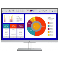 HP EliteDisplay E243p LED 23,8 Monitor 1920x1080, 16:9, IPS, 260 cd/m2, 1000:1, 5ms, 178°/178°, VGA, HDMI, DisplayPort, USB 3.0x2, sure view privacy screen, height, tilt, swivel, pivot, Black&Silver