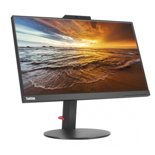 Lenovo ThinkVision T22v-10 (VOIP) 21,5" 16:9 FHD (1920x1080) IPS, 6ms, CR 1000:1, BR 250, 178/178, 1xVGA, 1xHDMI 1.4, 1xDP 1.2, USB HUB (2xUSB 3.0), FHD Cam,Stereo speakers,Tilt,Swivel,Pivot,Lift, 3YR