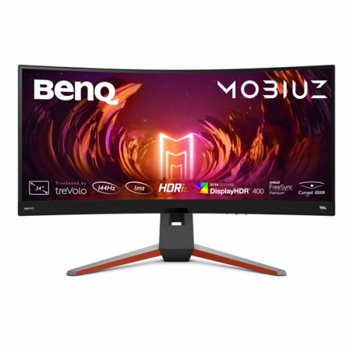BENQ 34" EX3410R MOBIUZ Curvature 1000R VA LED 3440x1440@60Hz 2(1)ms 21:9 350(400)cd/m2 1000:1 178/178 2*HDMI DP 2*USB 3.0 USB -B Speaker HAS Swivel Tilt Flicker-free Metallic Grey BENQ 34" EX3410R MOBIUZ Curvature 1000R VA LED 3440x1440@60Hz 2(1)ms 21:9 350(400)cd/m2 1000:1 178/178 2*HDMI DP 2*USB 3.0 USB -B Speaker HAS Swivel Tilt Flicker-free Metallic Grey