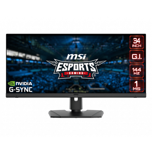 MSI Optix MPG341QR 34" 21:9 UWQHD(3440x1440)IPS, 1ms(MPRT), 1000:1, 100M:1, 550nit, 178/178, 2xHDMI 2.0, DP 1.4, USB-C, 2xUSB 2.0 Type-A, USB 2.0 Type-B, Tilt, Swivel, Height, VESA, 144Hz, 1y w-ty MSI Optix MPG341QR 34" 21:9 UWQHD(3440x1440)IPS, 1ms(MPRT), 1000:1, 100M:1, 550nit, 178/178, 2xHDMI 2.0, DP 1.4, USB-C, 2xUSB 2.0 Type-A, USB 2.0 Type-B, Tilt, Swivel, Height, VESA, 144Hz, 1y w-ty