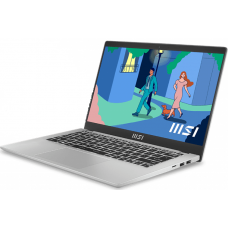 MSI Modern 14 C12M, Core i5-1235U,1.3 GHz,14" FHD (1920*1080),60Hz,DDR4 8GB,512GB M.2 PCIe SSD,Iris Xe Graphics,Urban Silver,1y,DOS(MS-14J1)