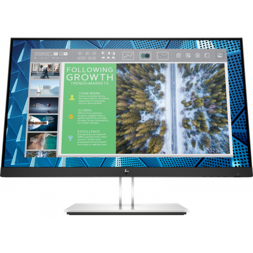 HP E24q G4 23,8 Monitor 2560x1440, 16:9, IPS, 250 cd/m2, 1000:1, 5ms, 178°/178°, VGA, HDMI, USB, DisplayPort, Silver (нет евровилки, опция)