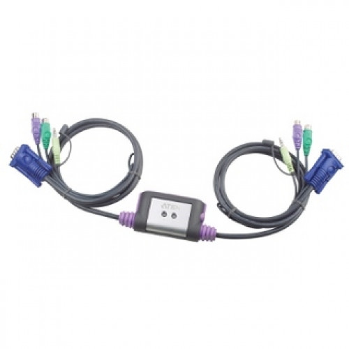 ATEN 2 PORT KVM Switch with Audio. ATEN 2 PORT KVM Switch with Audio.