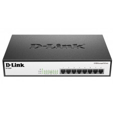 D-Link DES-1008P+/A1A, Ethernet Unmanaged Switch with 8 10/100-BaseTX PoE ports