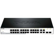 D-Link DES-1210-28/C1A , WEB Smart III Switch with 24 Ports 10/100Base-TX + 2 10/100/1000Base-T+ 2 Combo 10/100/1000Base-T/SFP