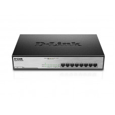 D-Link DGS-1008MP/A1A, Layer 2 unmanaged Gigabit Switch with PoE and Green Ethernet power save technology