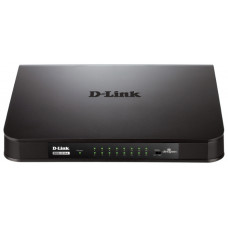 D-Link DGS-1016A/B1B, 16-port UTP 10/100/1000Mbps Auto-sensing, Stand-alone, Unmanaged
