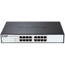 D-Link DGS-1100-16/B2A, 16-port 10/100/1000Base-T Smart switch 16-port 10/100/1000Base-T Metro Ethernet Switch 802.3x Flow Control, 802.3ad Link Aggregation, PortMirroring,  802.1Q VLAN up to 128, VID
