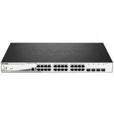 D-Link DGS-1210-28P/ME/A1A, Managed Gigabit Switch with 24 10/100/1000Base-T PoE + 4 SFP Ports