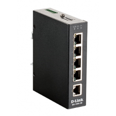 D-Link DIS-100G-5W, L2 Unmanaged Industrial Switch with 5 10/100/1000Base-T ports.2K Mac address, Jumbo Frame 9K, Auto-sensing, 802.3x Flow Control, Stand-alone, Auto MDI/MDI-X for each port, D-link