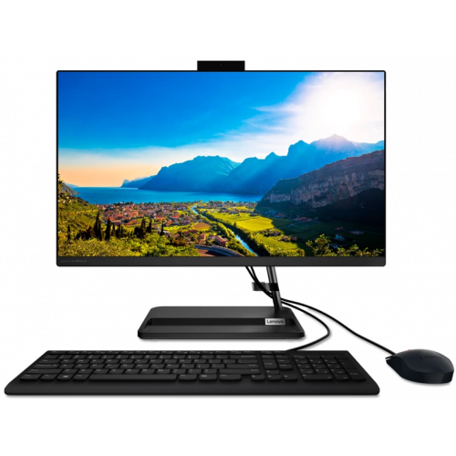 Lenovo IdeaCentre 3 22ITL6 All-In-One 21,5" Pentium Gold 7505, 4GB DDR4 3200 SODIMM, 256GB SSD M.2, Intel UHD, WiFi, BT, USB KB&Mouse, Win11 Home, Black, 1Y