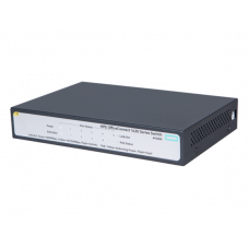 HPE 1420 5G PoE+ (32W) Switch (4 ports 10/100/1000 PoE+ + 1 port 10/100/1000, unmanaged, fanless)