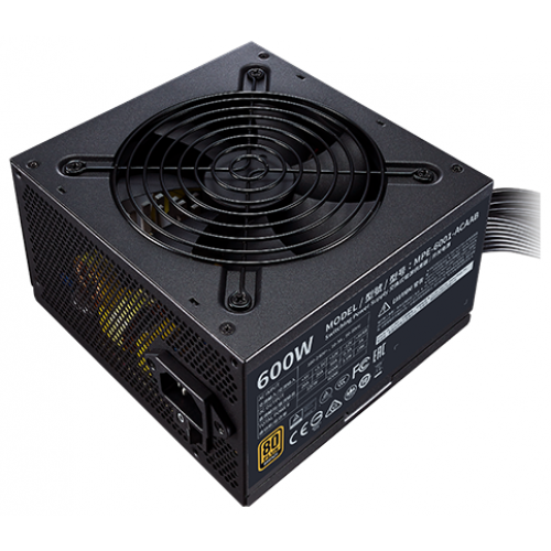 Cooler Master MWE Bronze, 600W, ATX, 120mm, 8xSATA, 4xPCI-E(6+2), APFC, 80+ Bronze Cooler Master MWE Bronze, 600W, ATX, 120mm, 8xSATA, 4xPCI-E(6+2), APFC, 80+ Bronze