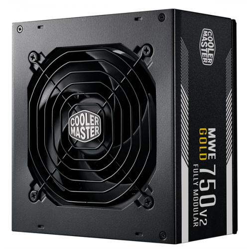 Cooler Master MWE Gold 750 V2, 750W, ATX, 120mm, Fully Modular, APFC, 80+ Gold