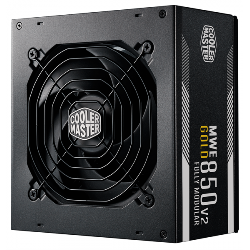 Cooler Master MWE Gold 850 V2, 850W, ATX, 120mm, Fully Modular, APFC, 80+ Gold