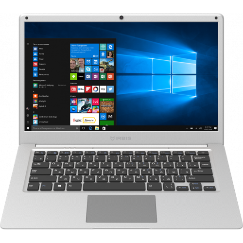 NB243, 14" (1920x1080IPS), Intel Celeron N3350 2x2,4Ghz, 4096MB, 64GB, cam 0,3MPx, Wi-Fi,  jack 3.5, 5000 mAh, Metal, Silver, Win10