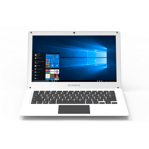 IRBIS NB73 13.3" (1920*1080 FHD) CPU:J3455, 4+64GB, Front camera:0.3mp, 4500mha battery, White Windows 10 IRBIS NB73 13.3" (1920*1080 FHD) CPU:J3455, 4+64GB, Front camera:0.3mp, 4500mha battery, White Windows 10